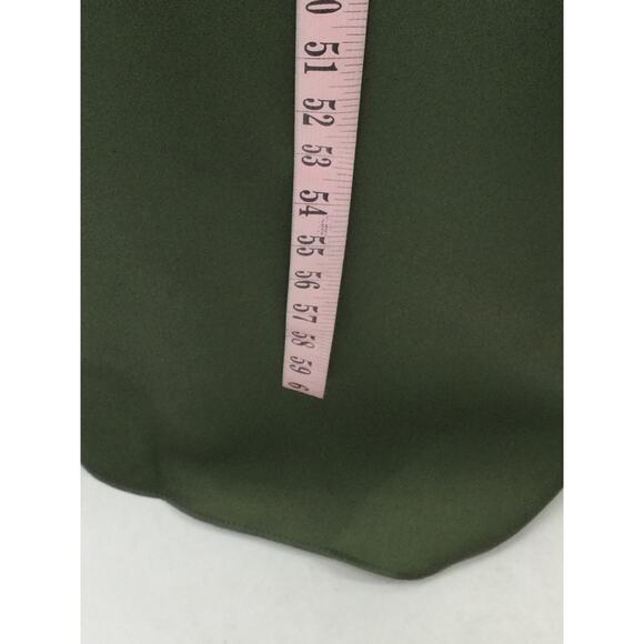 FORMAL PARTY 18 2X Plus Green Olive one shoulder mermaid maxi dress NEW B70 - Picture 5 of 10